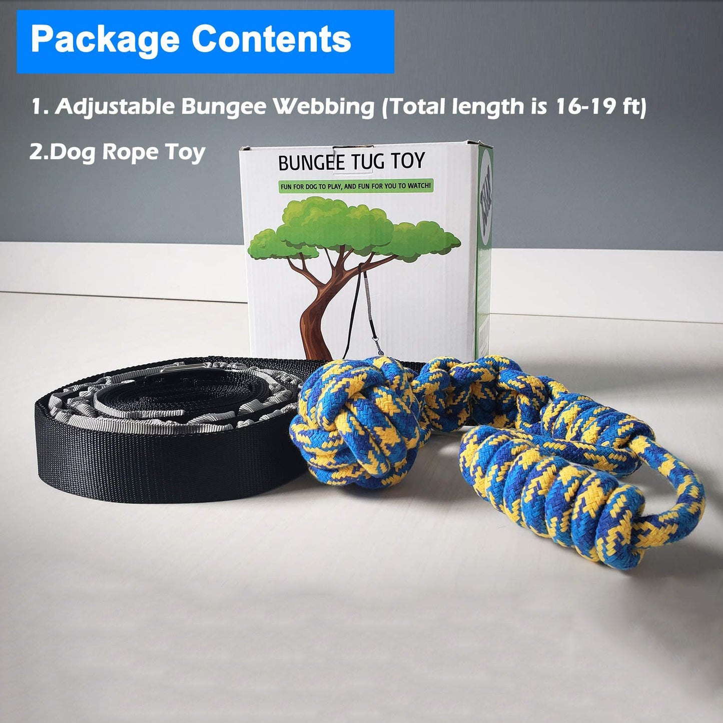 Interactive Bungee Tug Toy – Hanging Dog Toy for Exercise & Play!