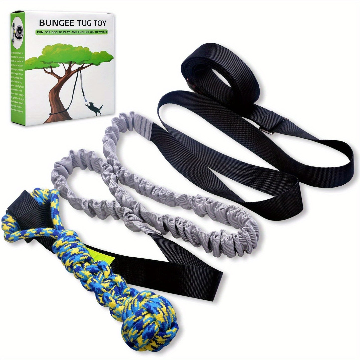 Interactive Bungee Tug Toy – Hanging Dog Toy for Exercise & Play!