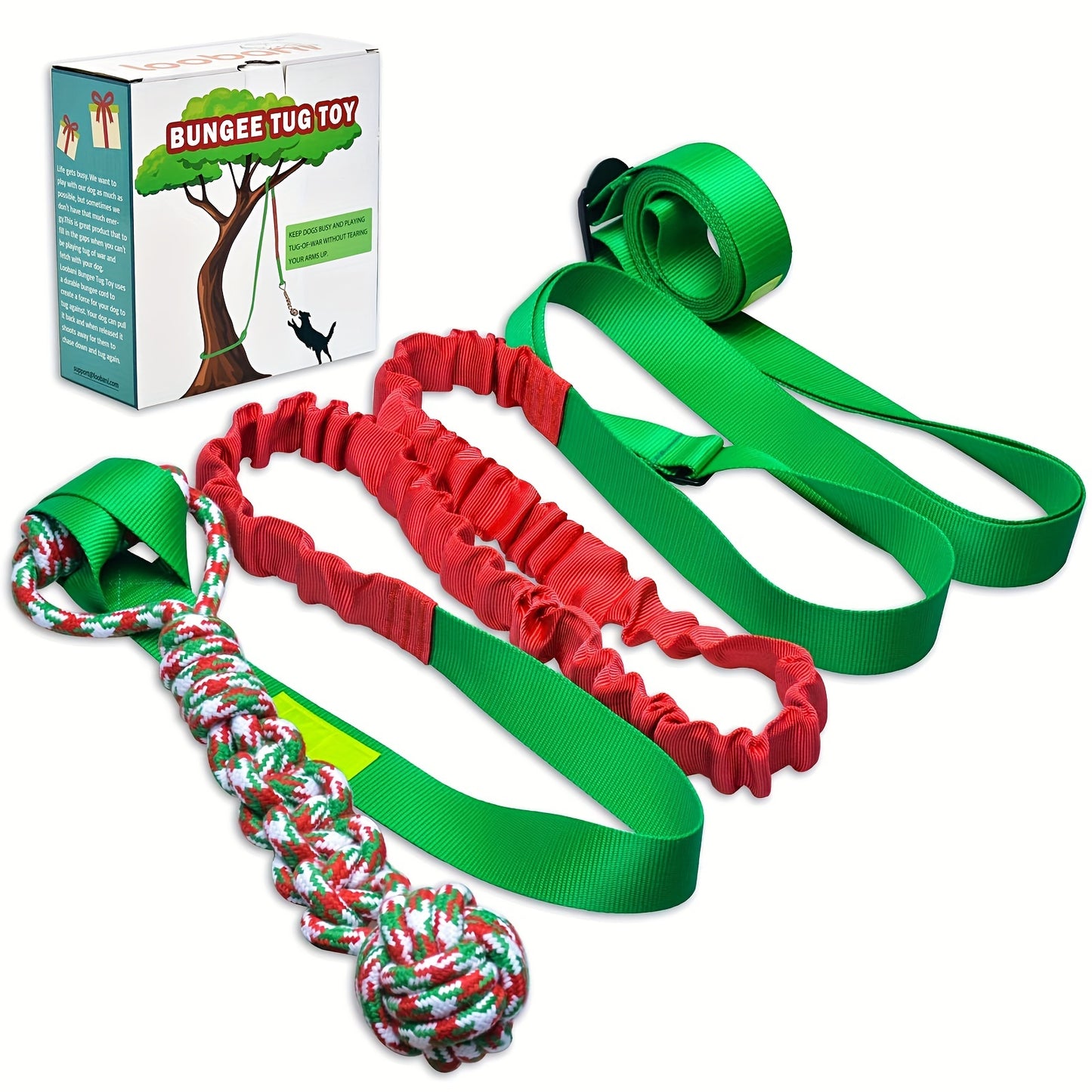 Interactive Bungee Tug Toy – Hanging Dog Toy for Exercise & Play!