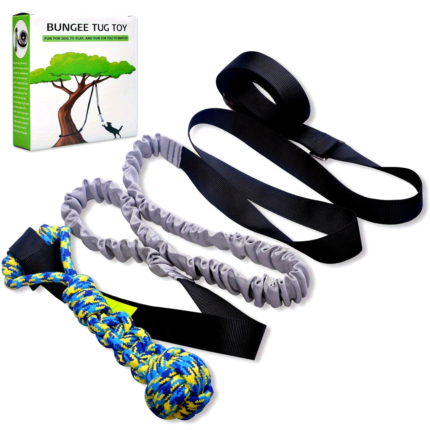Interactive Bungee Tug Toy – Hanging Dog Toy for Exercise & Play!