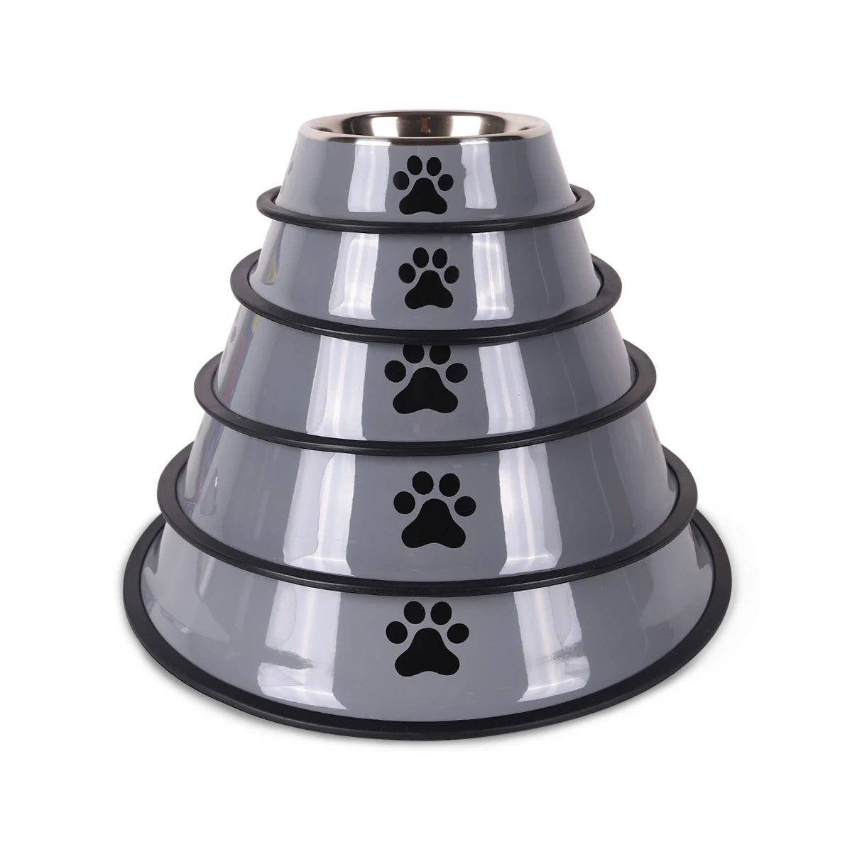 Heavy-Duty Stainless Steel Pet Food Bowl – Safe, Sturdy & Ideal for Feeding!