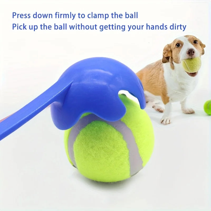 2pcs pet tennis ball thrower, outdoor training dog toy ball thrower
