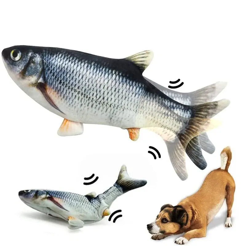- Floppy Fun! USB-Charging Fish Toy – Wiggles & Engages Your Pup and Cats!
