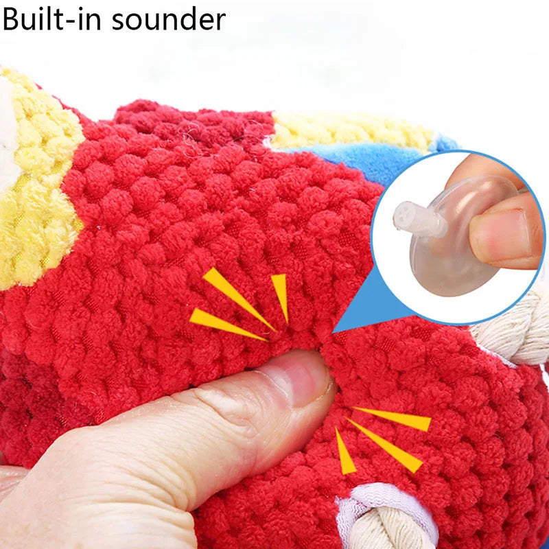 Interactive Parrot Plush Dog Toy – Squeaky, Stuffed & Perfect for Playtim