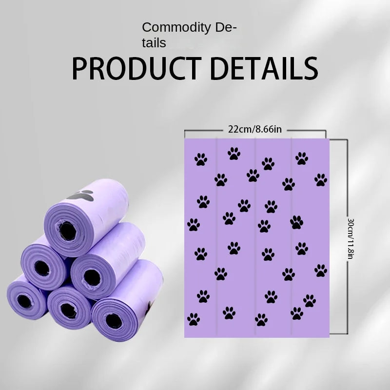 Go Green! Extra-Thick, Degradable Pet Waste Bags for Hassle-Free Cleanup!