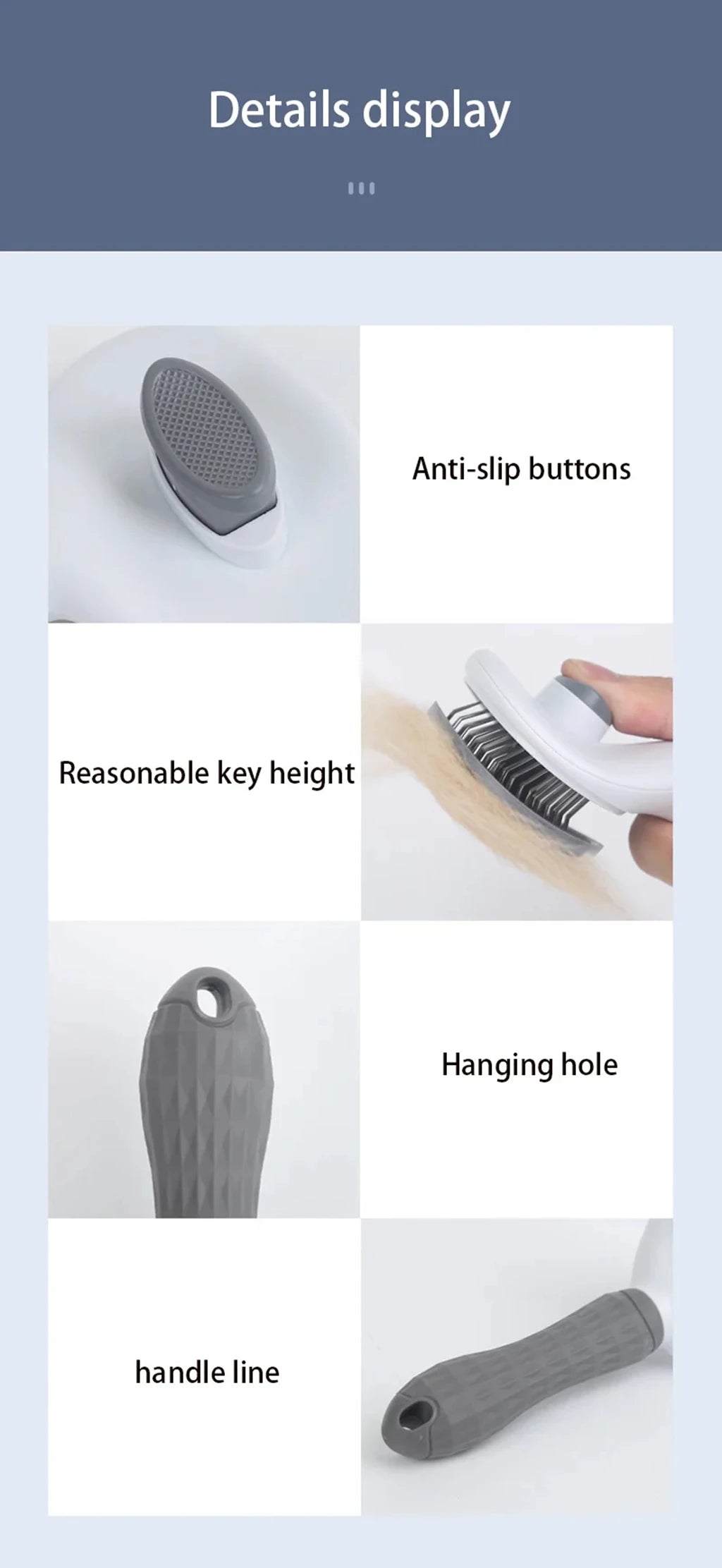 - Tangle-Free Magic! Quick-Clean Pet Hair Remover Brush for Dogs & Cats!