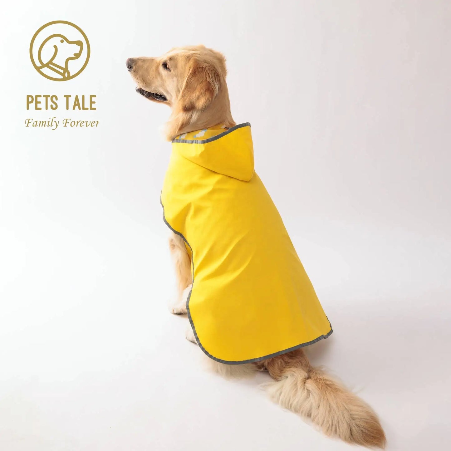 - Bright & Waterproof – Two-Way Wear Dog Raincoat for All-Weather Protection!