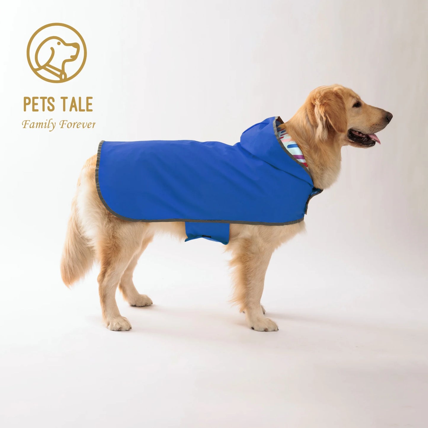 - Bright & Waterproof – Two-Way Wear Dog Raincoat for All-Weather Protection!