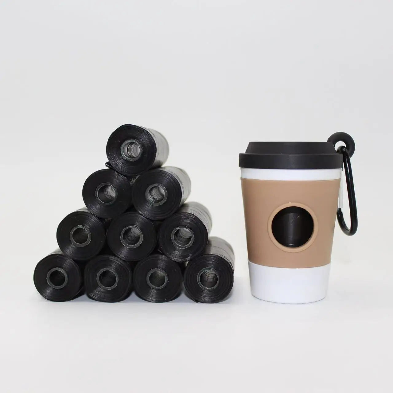 Durable & Portable Dog Poop Bag Holder – Stylish Coffee Cup Dispenser for Outdoor Use!