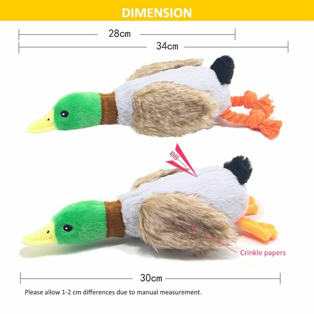 - Interactive Duck Dog Toy – Durable, Fun & Ideal for Small & Large Dogs
