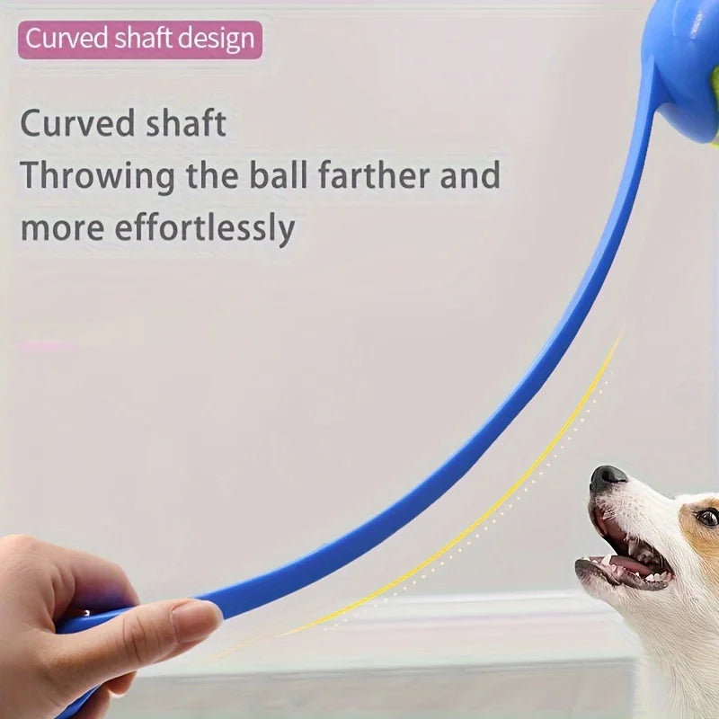 2pcs pet tennis ball thrower, outdoor training dog toy ball thrower