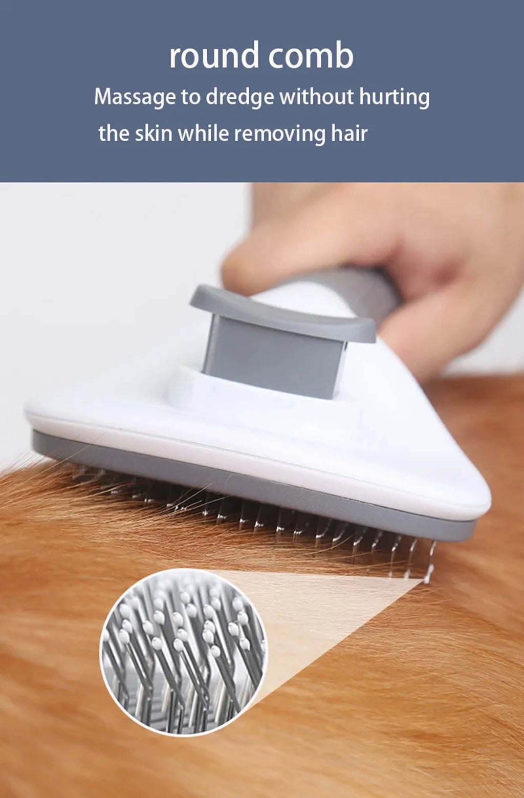 - Tangle-Free Magic! Quick-Clean Pet Hair Remover Brush for Dogs & Cats!