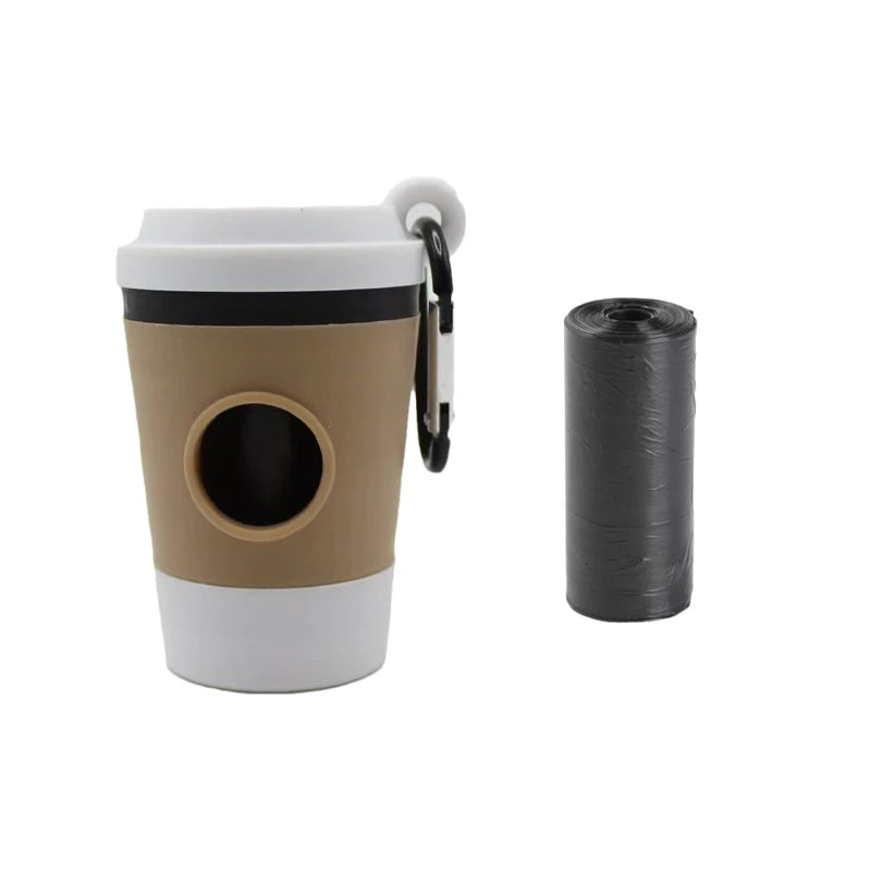 Durable & Portable Dog Poop Bag Holder – Stylish Coffee Cup Dispenser for Outdoor Use!