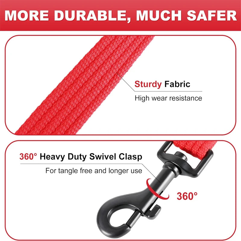 Stay in Charge – Durable, Padded Dual-Handle Dog Leash for All Breeds!