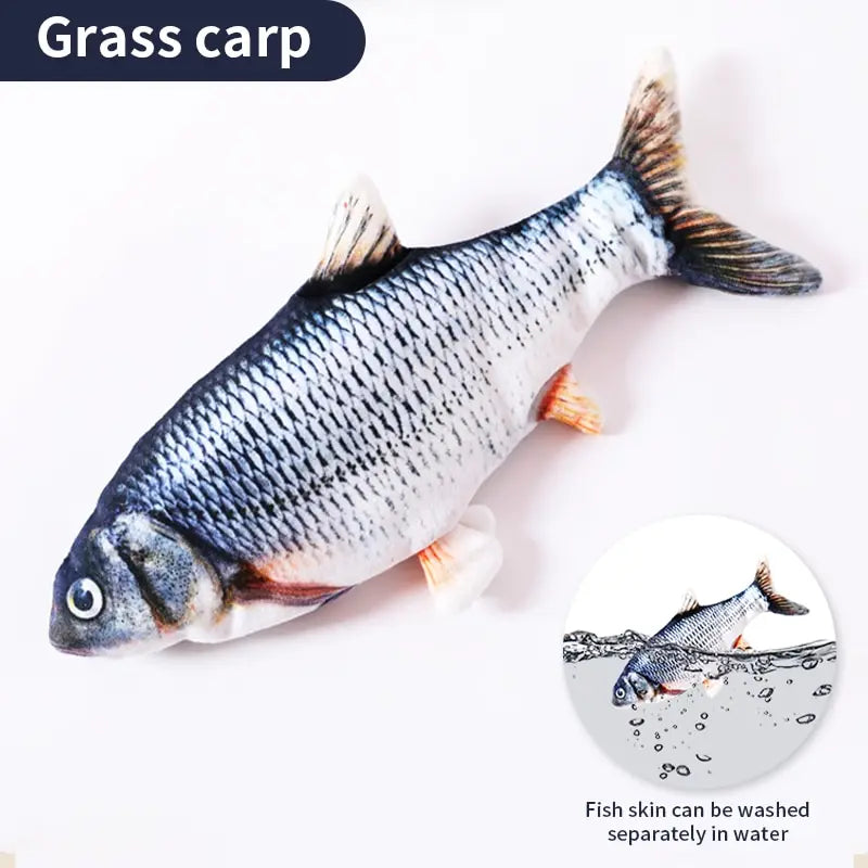 - Floppy Fun! USB-Charging Fish Toy – Wiggles & Engages Your Pup and Cats!