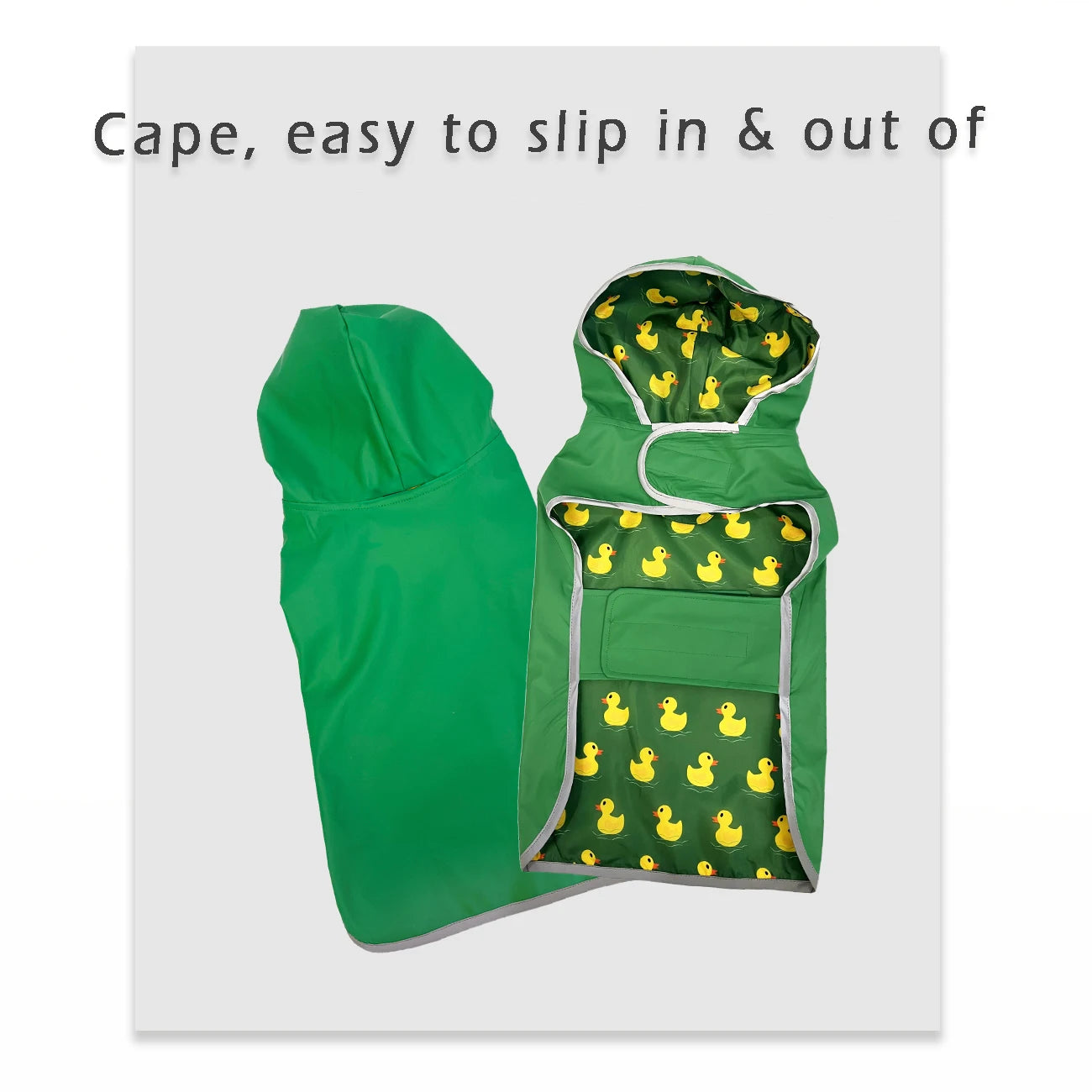 - Bright & Waterproof – Two-Way Wear Dog Raincoat for All-Weather Protection!
