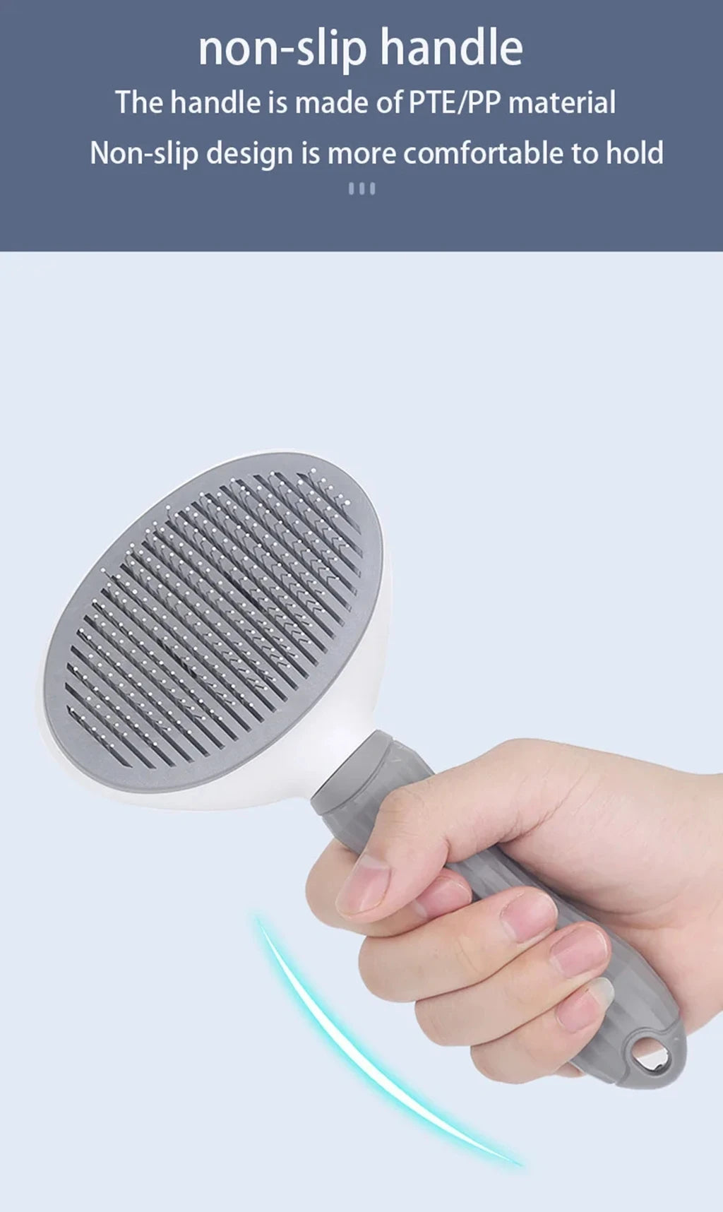 - Tangle-Free Magic! Quick-Clean Pet Hair Remover Brush for Dogs & Cats!