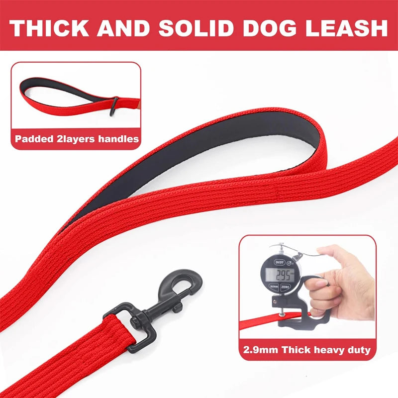 Stay in Charge – Durable, Padded Dual-Handle Dog Leash for All Breeds!