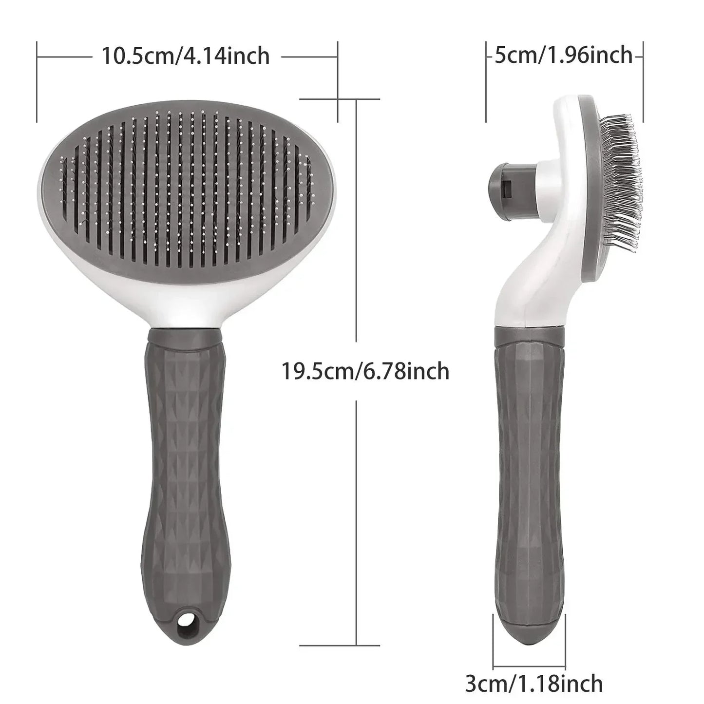 - Tangle-Free Magic! Quick-Clean Pet Hair Remover Brush for Dogs & Cats!