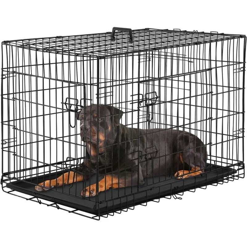 - Durable Travel Dog Kennel – Indoor & Outdoor Use, Perfect for Medium & Large Breeds!