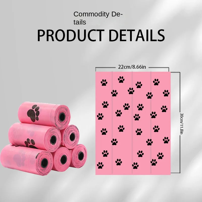 Go Green! Extra-Thick, Degradable Pet Waste Bags for Hassle-Free Cleanup!