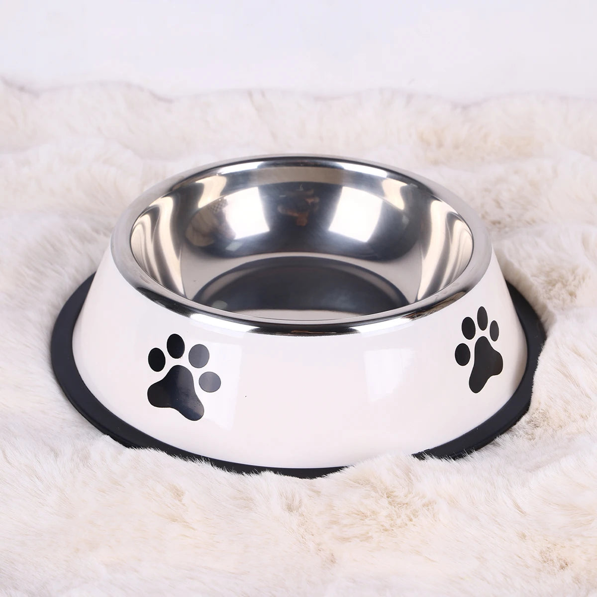 Heavy-Duty Stainless Steel Pet Food Bowl – Safe, Sturdy & Ideal for Feeding!