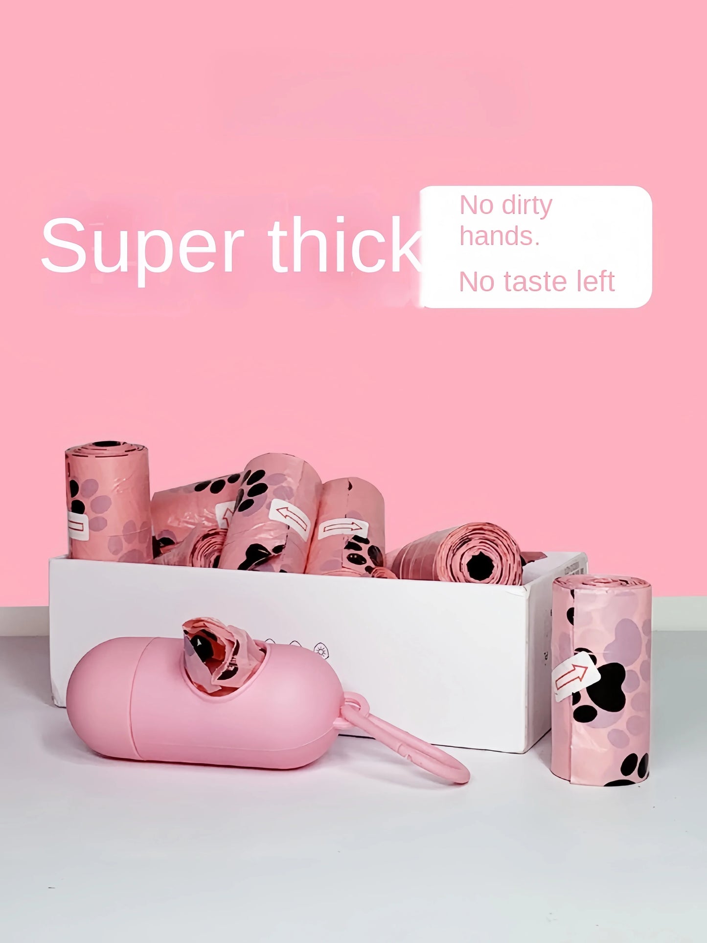 Go Green! Extra-Thick, Degradable Pet Waste Bags for Hassle-Free Cleanup!