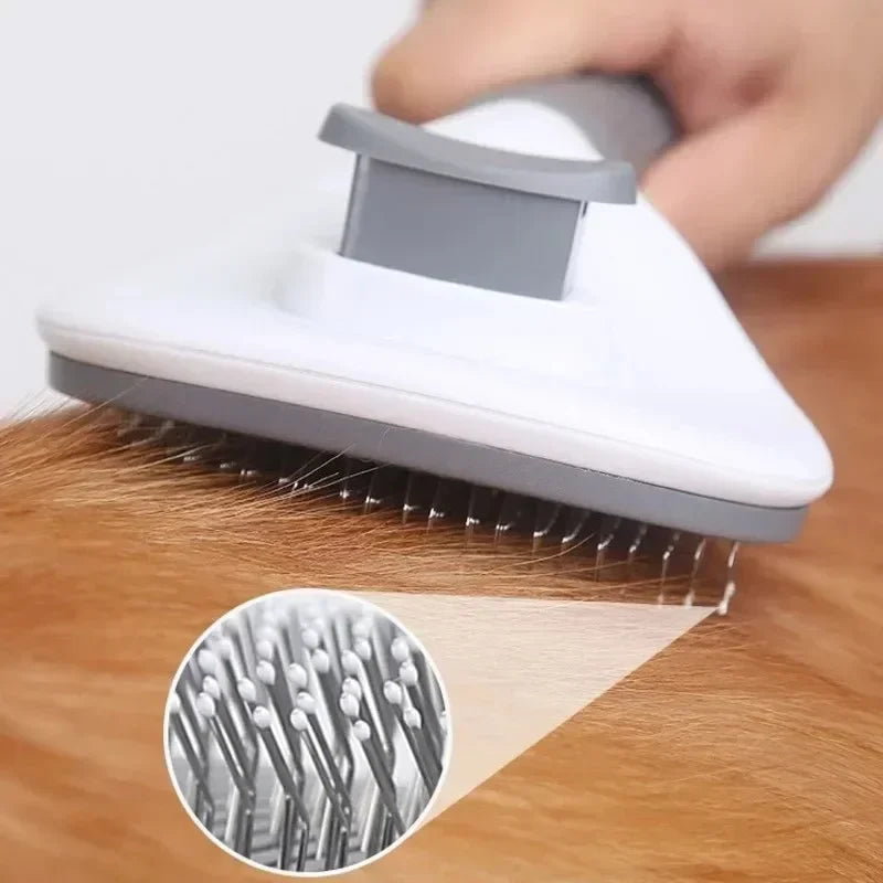 - Tangle-Free Magic! Quick-Clean Pet Hair Remover Brush for Dogs & Cats!