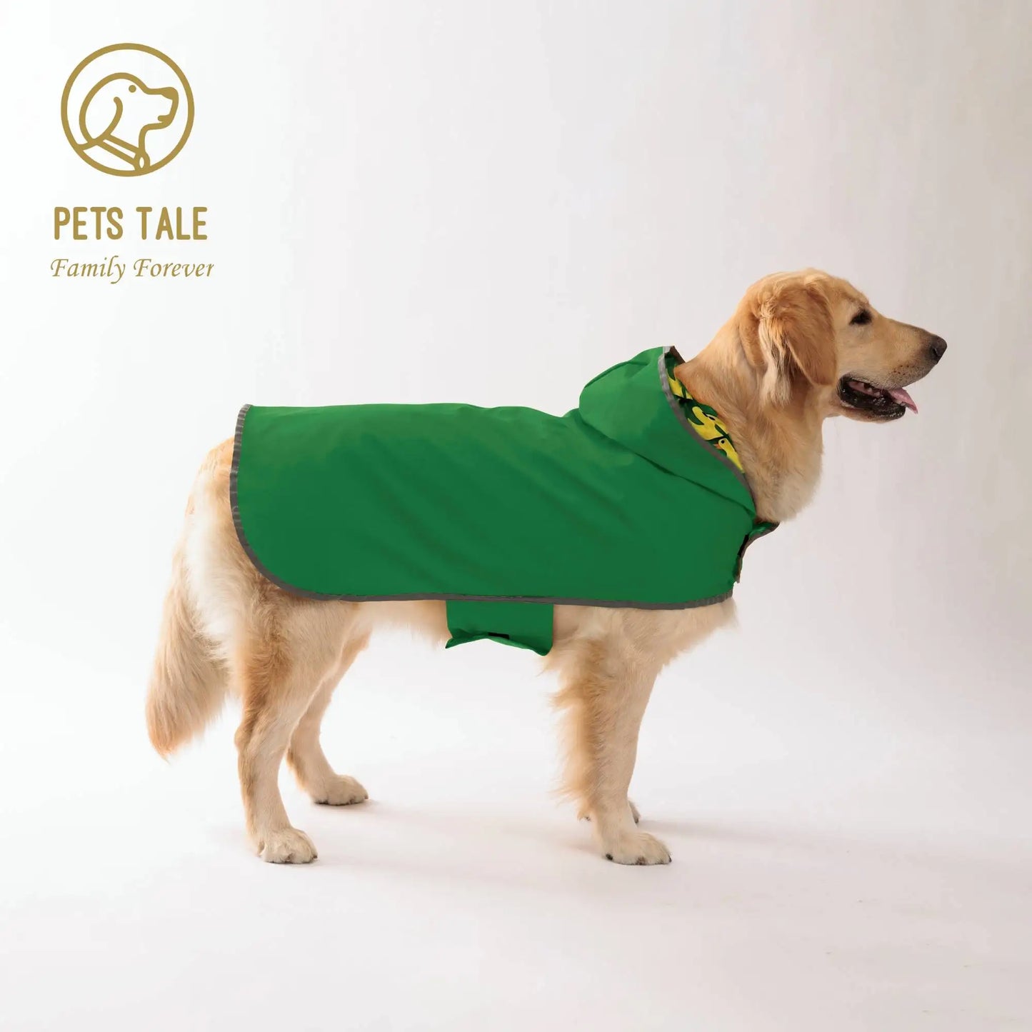 - Bright & Waterproof – Two-Way Wear Dog Raincoat for All-Weather Protection!