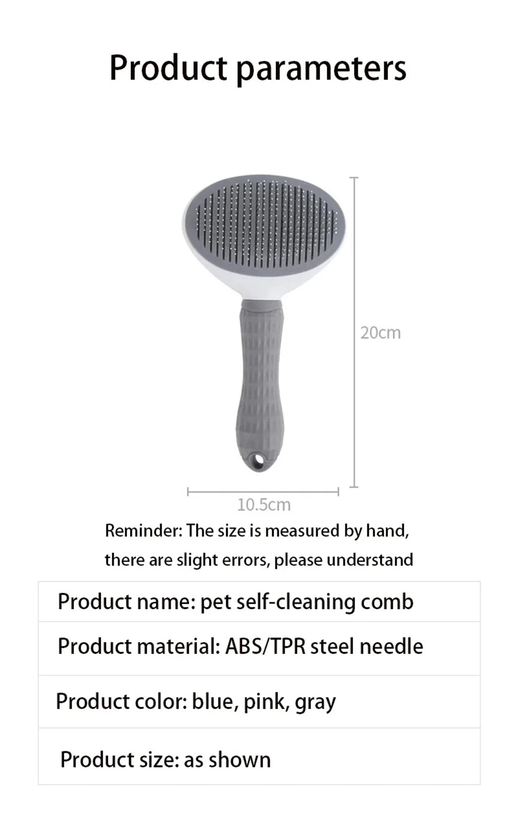 - Tangle-Free Magic! Quick-Clean Pet Hair Remover Brush for Dogs & Cats!