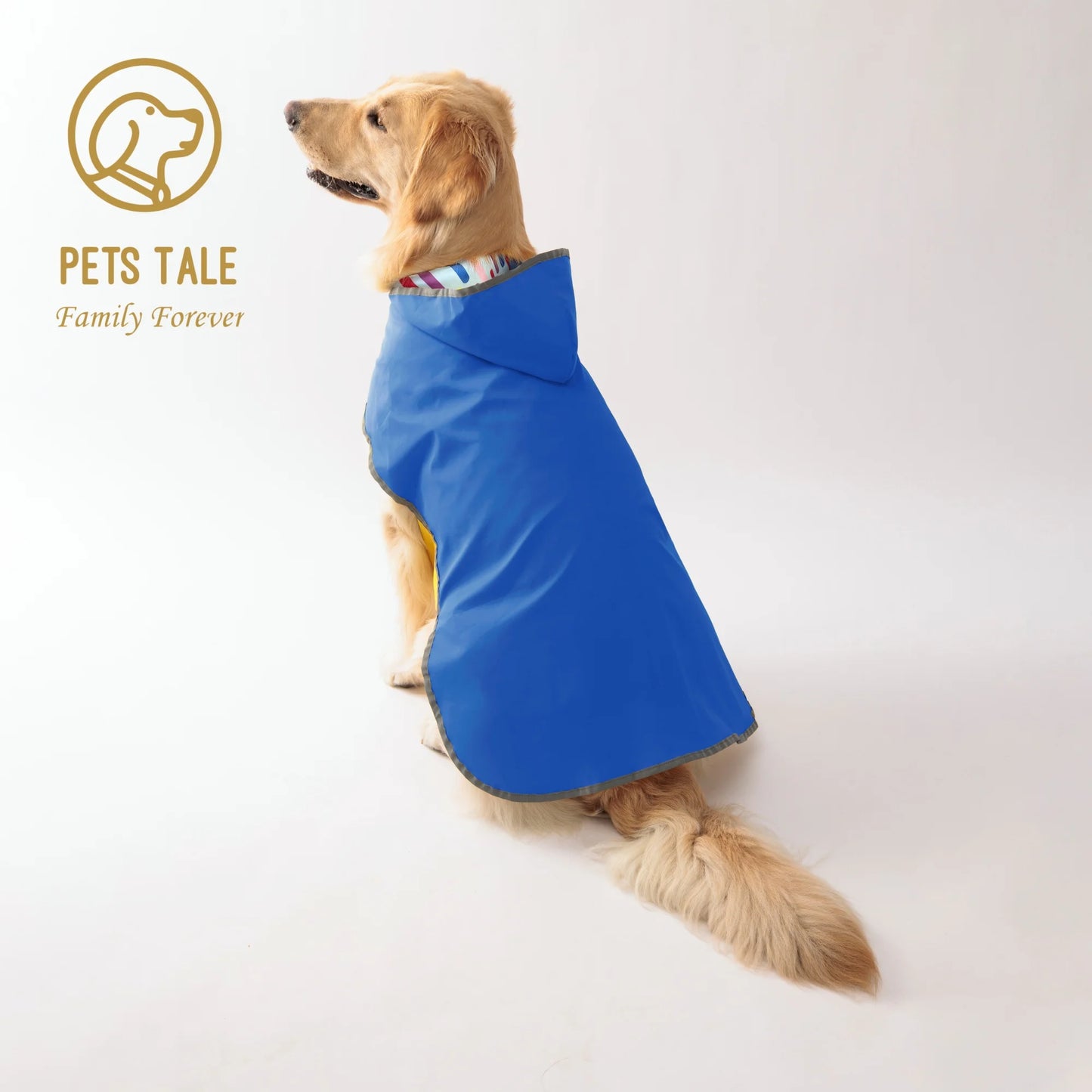 - Bright & Waterproof – Two-Way Wear Dog Raincoat for All-Weather Protection!