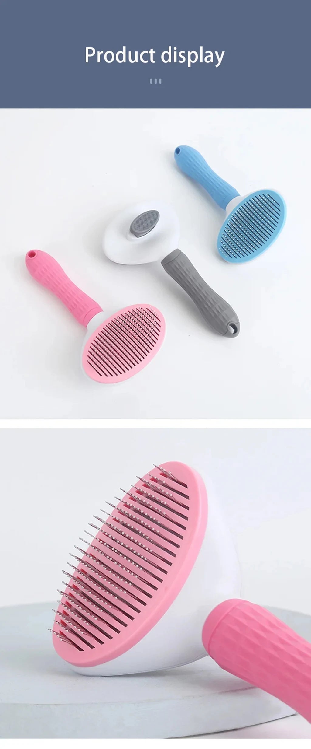 - Tangle-Free Magic! Quick-Clean Pet Hair Remover Brush for Dogs & Cats!