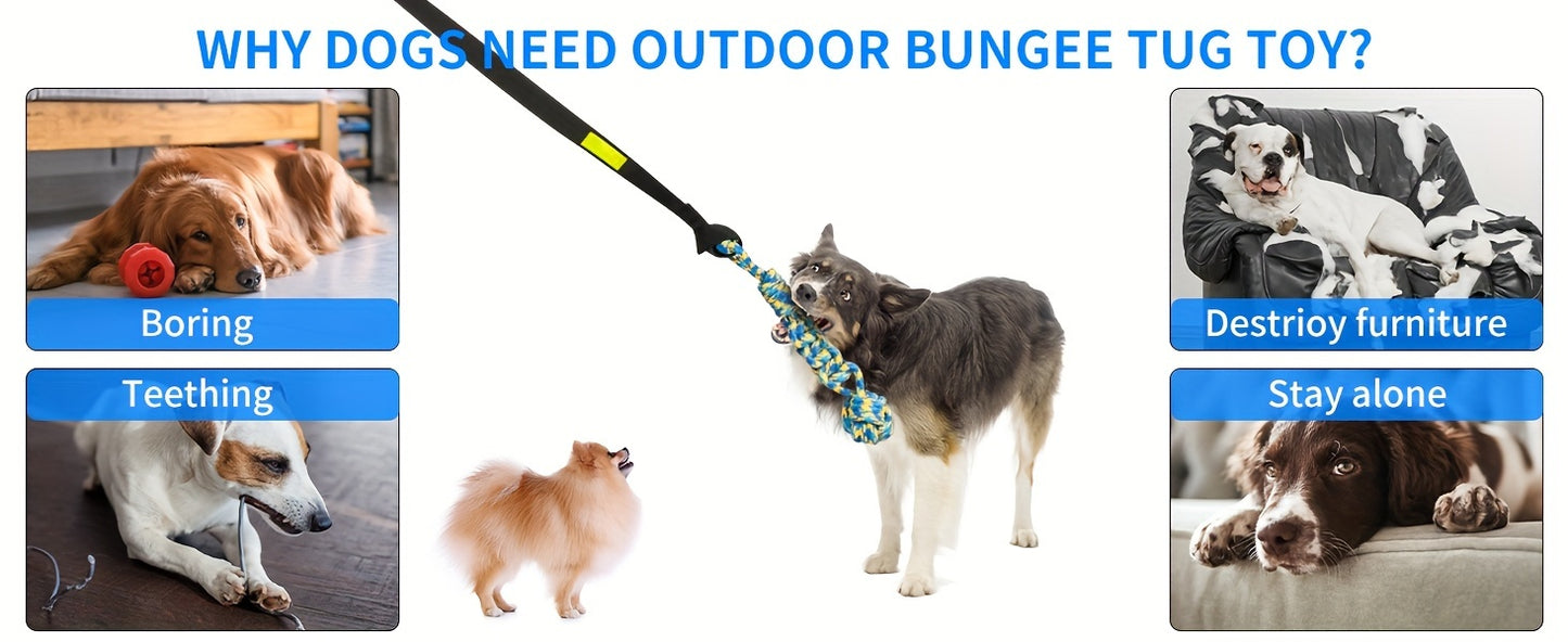 Interactive Bungee Tug Toy – Hanging Dog Toy for Exercise & Play!