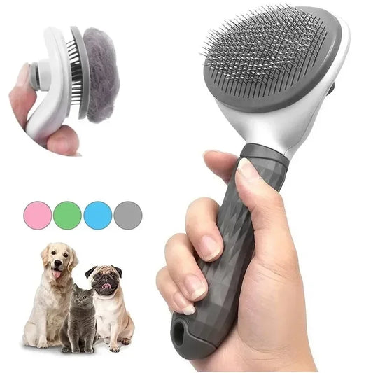 - Tangle-Free Magic! Quick-Clean Pet Hair Remover Brush for Dogs & Cats!