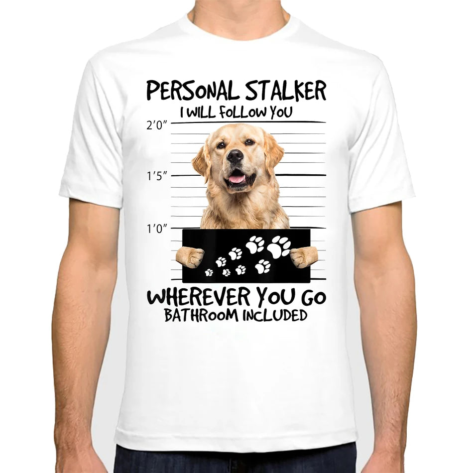 Funny Cocker Spaniel/Border Collie Print T-Shirt Fashion Men T Shirts Bad Dog Design Cool Boy Casual Tops Hipster Man Tee shirt