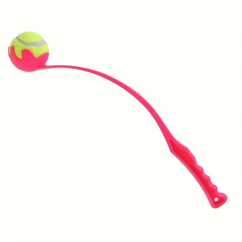 2pcs pet tennis ball thrower, outdoor training dog toy ball thrower