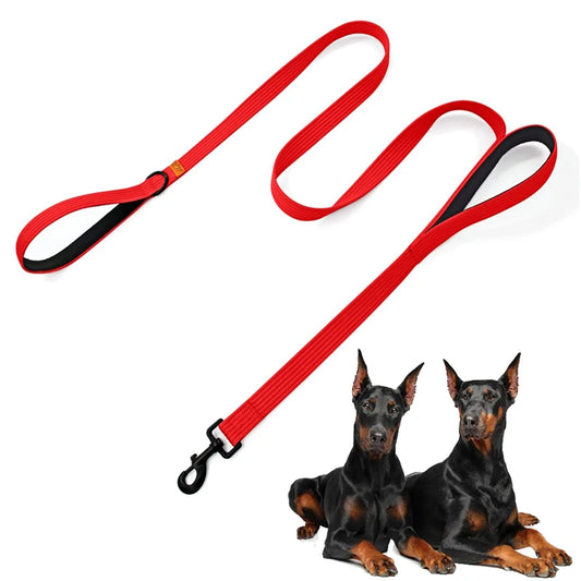 Stay in Charge – Durable, Padded Dual-Handle Dog Leash for All Breeds!