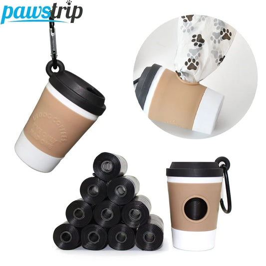 Durable & Portable Dog Poop Bag Holder – Stylish Coffee Cup Dispenser for Outdoor Use!