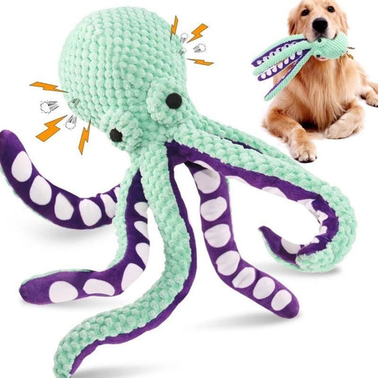 Plush Durable Octopus for Dogs – Interactive Sound & Perfect for Playtime!